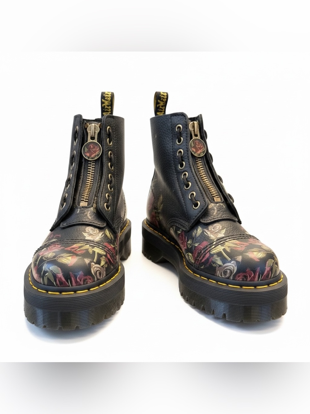 Dr. Martens SINCLAIR DECAYED
ROSES LEATHER PLATFORM BOOTS - Picture 5 of 7